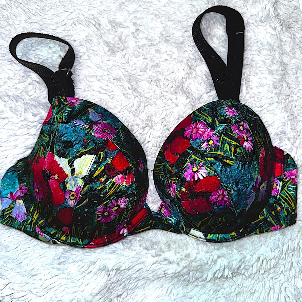 Victoria’s Secret Swim Bombshell Push Up Shine Strap Bikini Top 34D